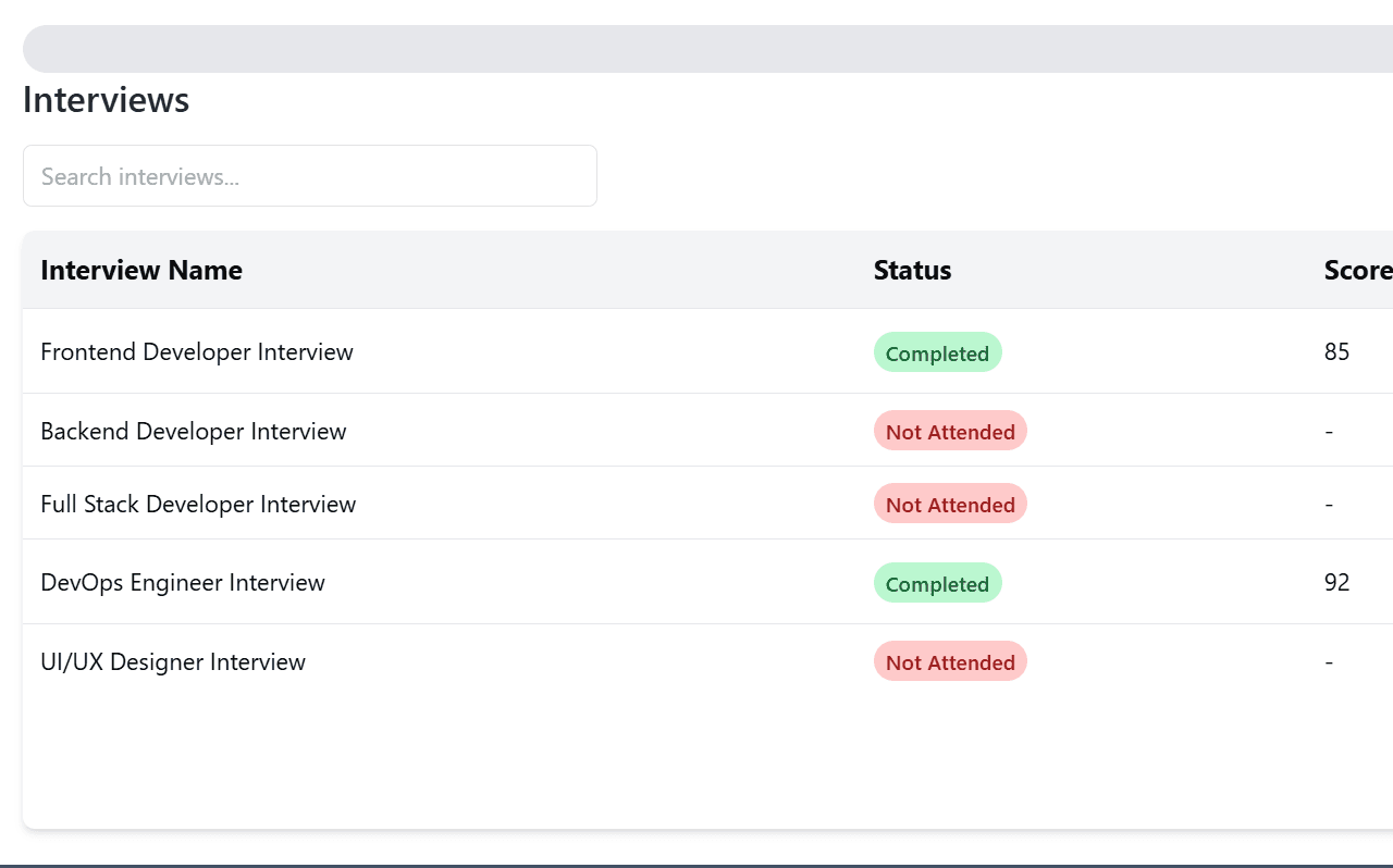 Mock Interview System